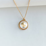 Pearls On Pearls Gold Pendant Necklace