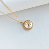 Pearls On Pearls Gold Pendant Necklace