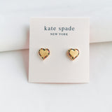 Take Heart Multi Color Gold Stud Earrings