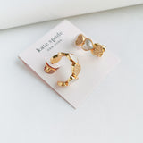 Take Heart Gold Huggie Earrings