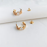 Take Heart Gold Huggie Earrings