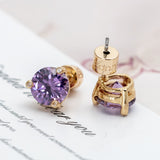 Alicia Bonnie Flower Fairy Earrings (Violet)