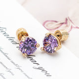 Alicia Bonnie Flower Fairy Earrings (Violet)