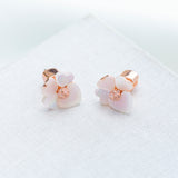 Precious Pansy Stud Earrings