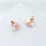 Precious Pansy Stud Earrings