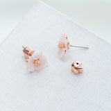 Precious Pansy Stud Earrings