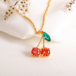 Ma Cherie Cherry Mini Pendant Necklace