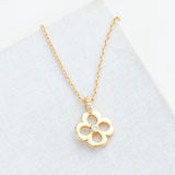 Spade Floral Gold Mini Pendant Necklace