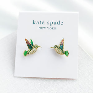 Dazzling Daisy Hummingbird Stud Earrings