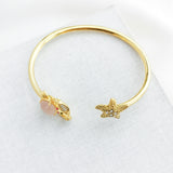 Sea Star Crab & Starfish Flex Cuff Bracelet