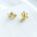 Love You, Mom Mama Gold Mini Stud Earrings