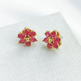 First Bloom Stud Earrings (Pink Multi)