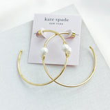 Nouveau Pearls Hoop Earrings