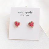 Spell It Out Heart Stud Earrings