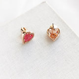 Spell It Out Heart Stud Earrings