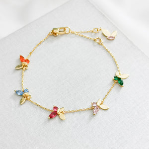 Social Butterfly Multi Color Bracelet