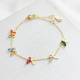 Social Butterfly Multi Color Bracelet