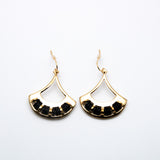 Trina Turk Vintage Black Resin Gold-toned Earrings