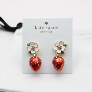 Picnic Perfect Strawberry Drop Earrings